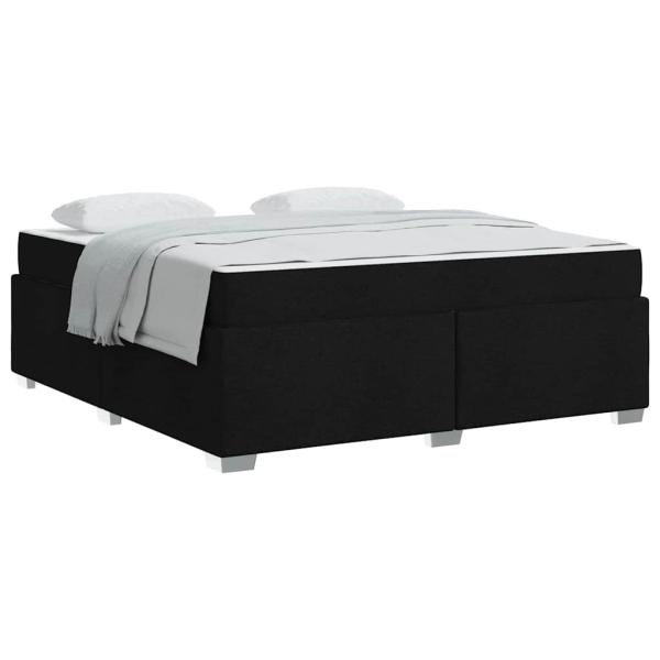 Bettgestell Sonstiges Schwarz 180 x 200 cm Stoff