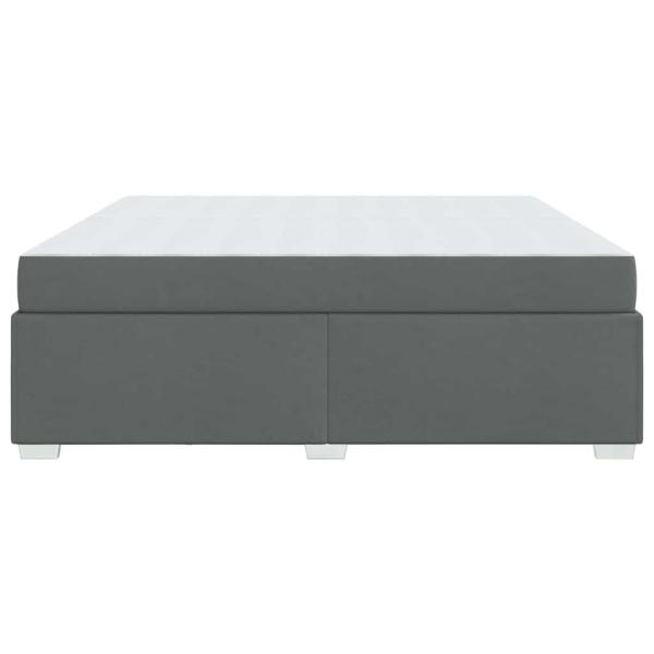 Bettgestell Sonstiges Dunkelgrau 200 x 200 cm Stoff