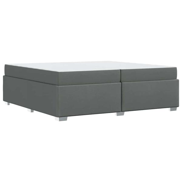 Bettgestell Sonstiges Dunkelgrau 200 x 200 cm Stoff