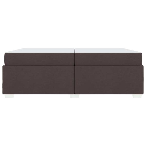 Bettgestell Sonstiges Dunkelbraun 200 x 200 cm Stoff