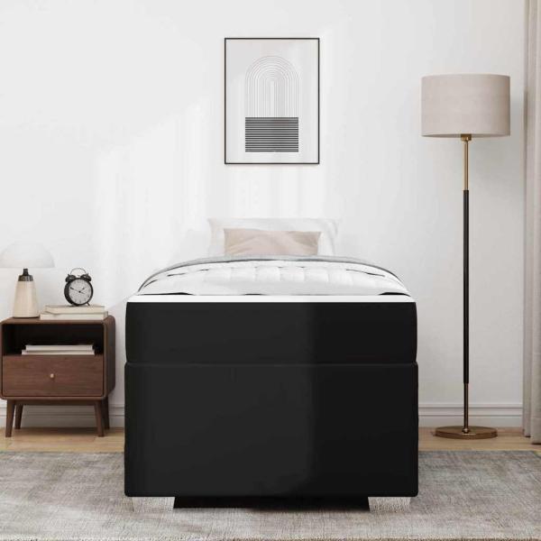 Bettgestell Sonstiges Schwarz 80 x 200 cm Kunstleder