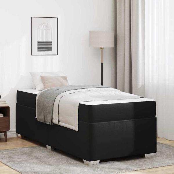 ARDEBO.de - Bettgestell Sonstiges Schwarz 90 x 190 cm Kunstleder