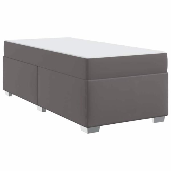 Bettgestell Sonstiges Grau 90 x 200 cm Kunstleder