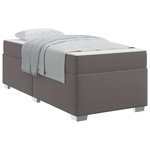 Bettgestell Sonstiges Grau 90 x 200 cm Kunstleder