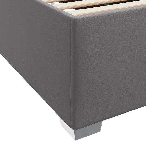 Bettgestell Sonstiges Grau 90 x 200 cm Kunstleder