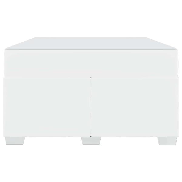 Bettgestell Sonstiges Weiß 120 x 190 cm Kunstleder