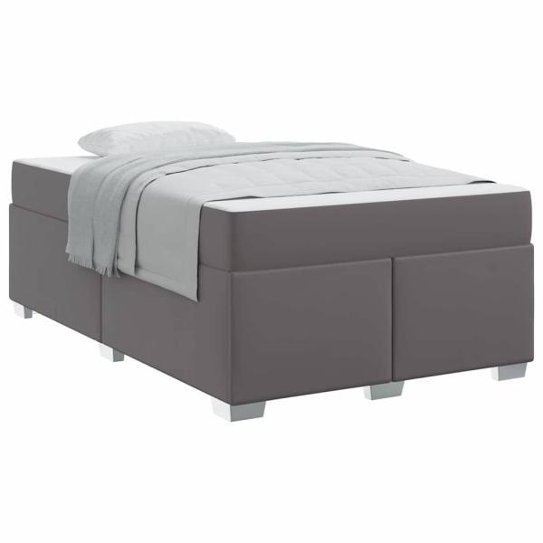 Bettgestell Sonstiges Grau 120 x 190 cm Kunstleder