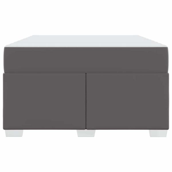 Bettgestell Sonstiges Grau 120 x 200 cm Kunstleder