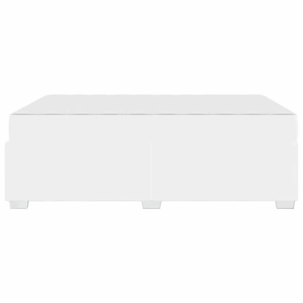 Bettgestell Sonstiges Weiß 140 x 200 cm Kunstleder