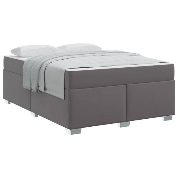 Bettgestell Sonstiges Grau 140 x 200 cm Kunstleder