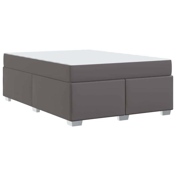 Bettgestell Sonstiges Grau 140 x 200 cm Kunstleder