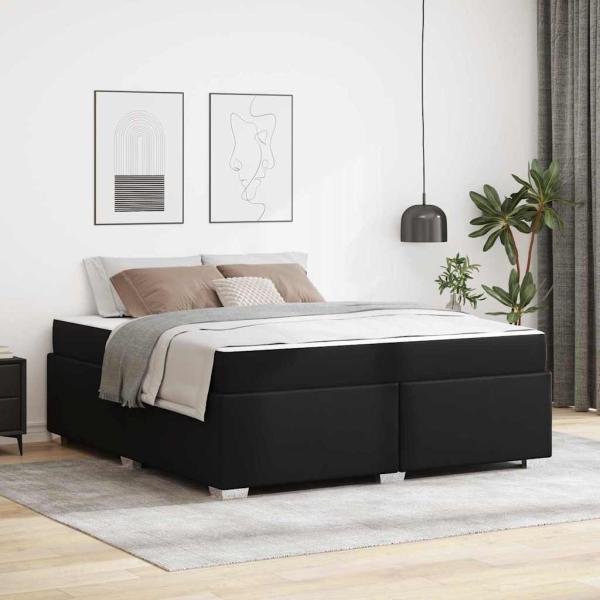 ARDEBO.de - Bettgestell Sonstiges Schwarz 180 x 200 cm Kunstleder
