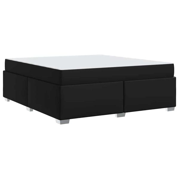 Bettgestell Sonstiges Schwarz 180 x 200 cm Kunstleder