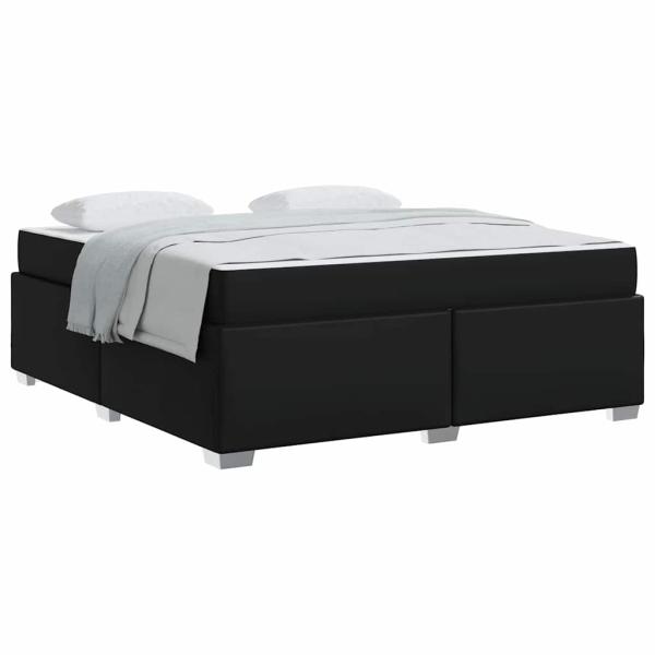 Bettgestell Sonstiges Schwarz 180 x 200 cm Kunstleder