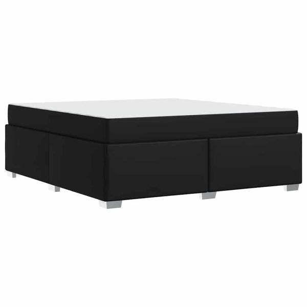 Bettgestell Sonstiges Schwarz 180 x 200 cm Kunstleder