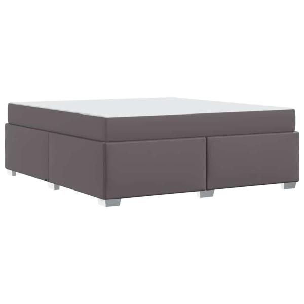 Bettgestell Sonstiges Grau 180 x 200 cm Kunstleder