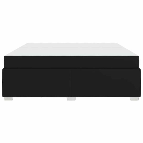 Bettgestell Sonstiges Schwarz 200 x 200 cm Kunstleder