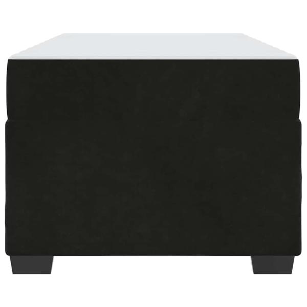 Bettgestell mit Matratze Sonstiges Schwarz 80 x 200 cm Samt