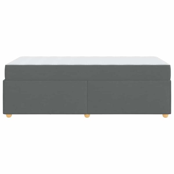 Bettgestell mit Matratze Sonstiges Dunkelgrau 90 x 190 cm Stoff