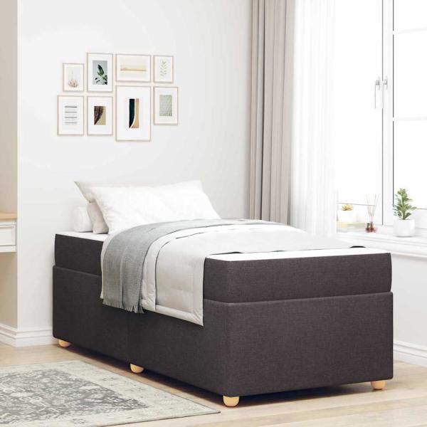 ARDEBO.de - Bettgestell Sonstiges Dunkelbraun 90 x 190 cm Taschenfedern