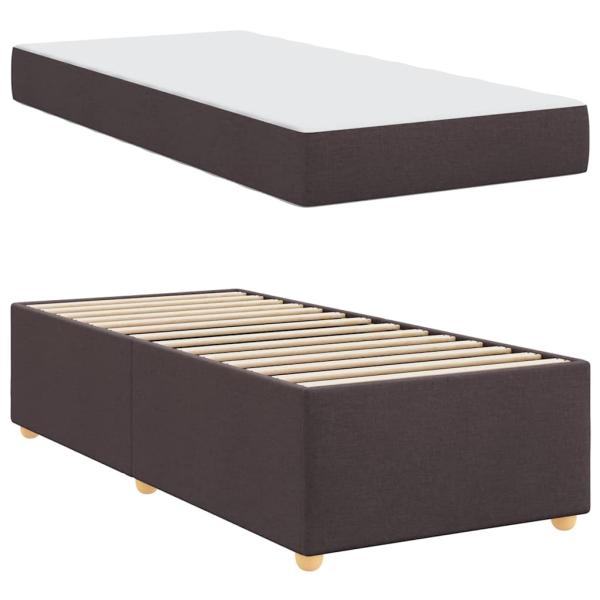 Bettgestell Sonstiges Dunkelbraun 90 x 190 cm Taschenfedern