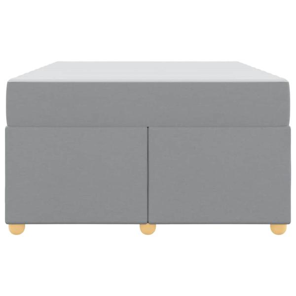 Bettgestell mit Matratze Sonstiges Hellgrau 120 x 190 cm Stoff