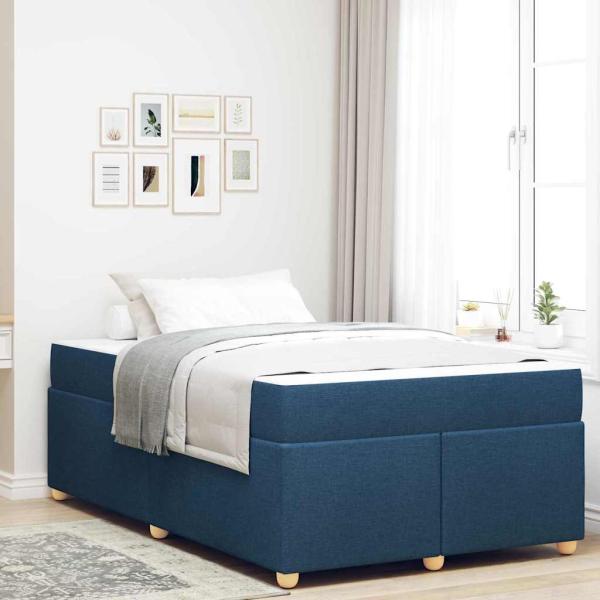 ARDEBO.de - Bettgestell mit Matratze Sonstiges Blau 120 x 190 cm Stoff