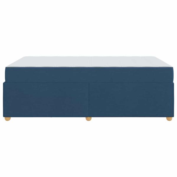 Bettgestell mit Matratze Sonstiges Blau 120 x 190 cm Stoff