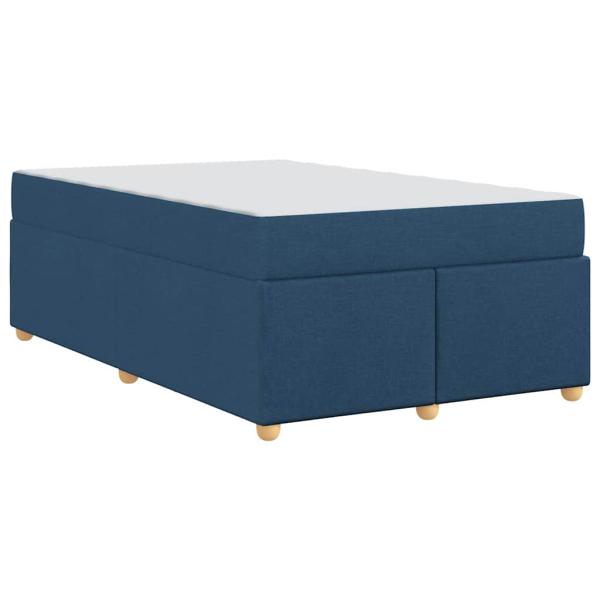 Bettgestell mit Matratze Sonstiges Blau 120 x 190 cm Stoff