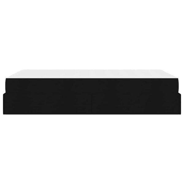 Bettgestell Schwarz 120 x 200 cm Stoff