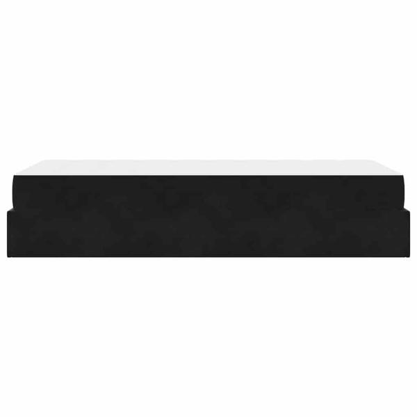 Bettgestell mit Speicher Schwarz 80 x 200 cm Samt