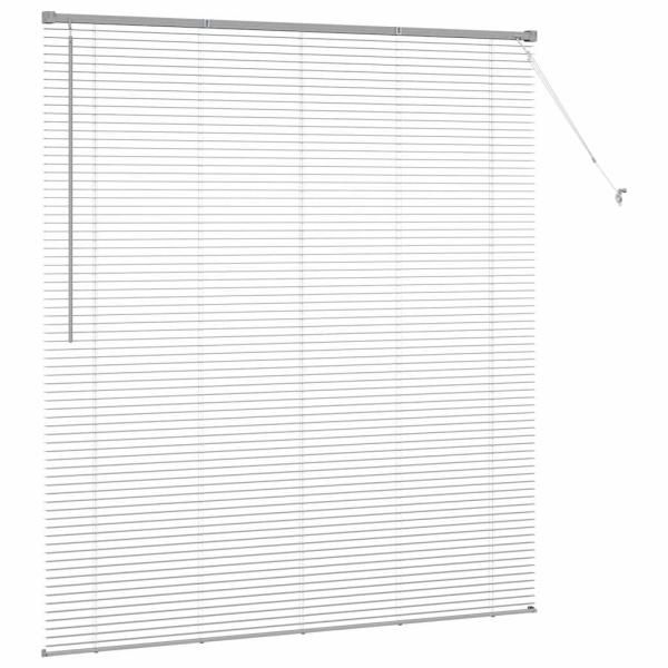 Fenster Jalousie mit Vorhängen Sonstiges Silber 160 x 175 cm Aluminium