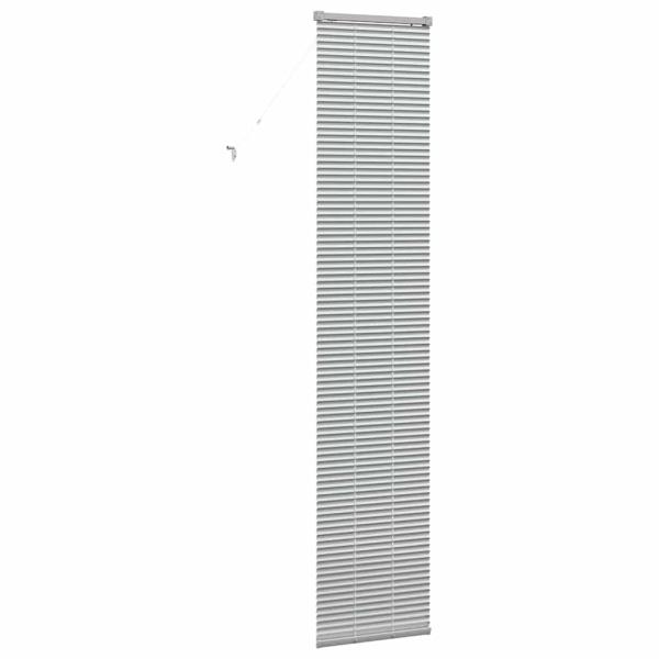 Fenster Jalousie mit Vorhängen Sonstiges Silber 40 x 220 cm Aluminium