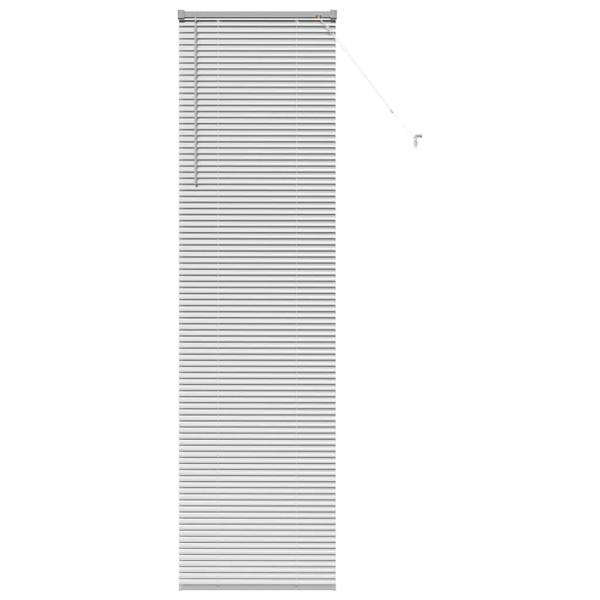 Fenster Jalousie mit Vorhängen Sonstiges Silber 80 x 130 cm Aluminium
