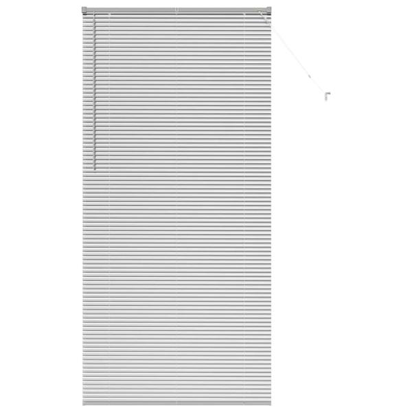 Fenster Jalousie mit Vorhängen Sonstiges Silber 100 x 220 cm Aluminium