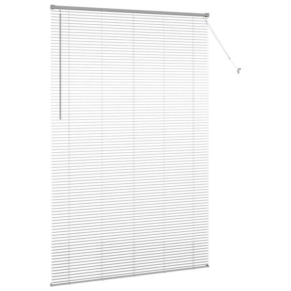 Fenster Jalousie mit Vorhängen Sonstiges Silber 150 x 220 cm Aluminium