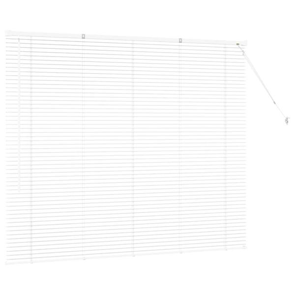 Fenster Jalousie mit Vorhängen Sonstiges Weiß 80 x 130 cm Aluminium