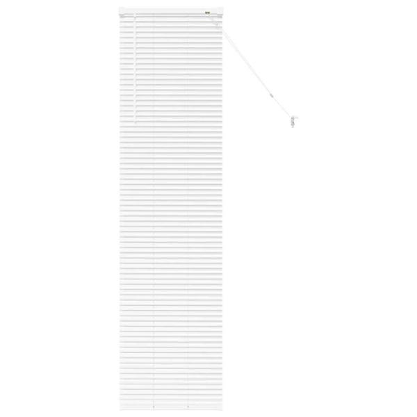 Fenster Jalousie mit Vorhängen Sonstiges Weiß 80 x 130 cm Aluminium