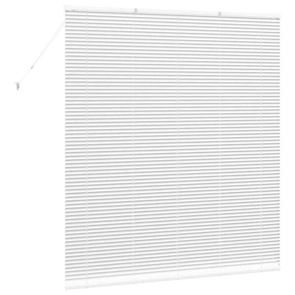 Fenster Jalousie mit Vorhängen Sonstiges Weiß 160 x 175 cm Aluminium