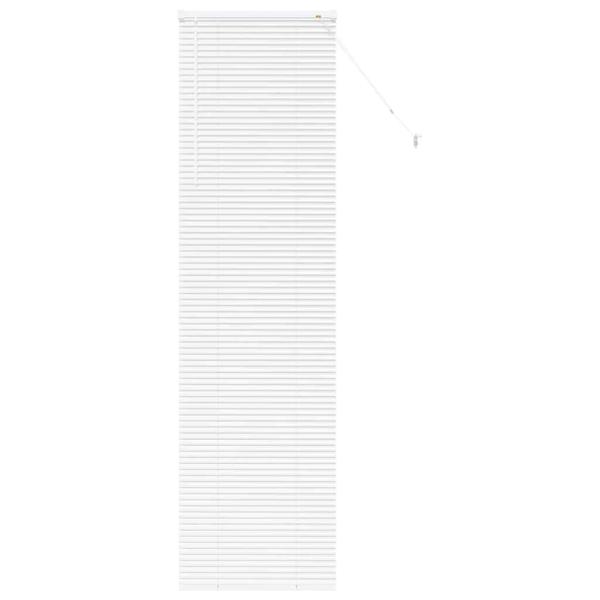 Fenster Jalousie mit Vorhängen Sonstiges Weiß 80 x 130 cm Aluminium