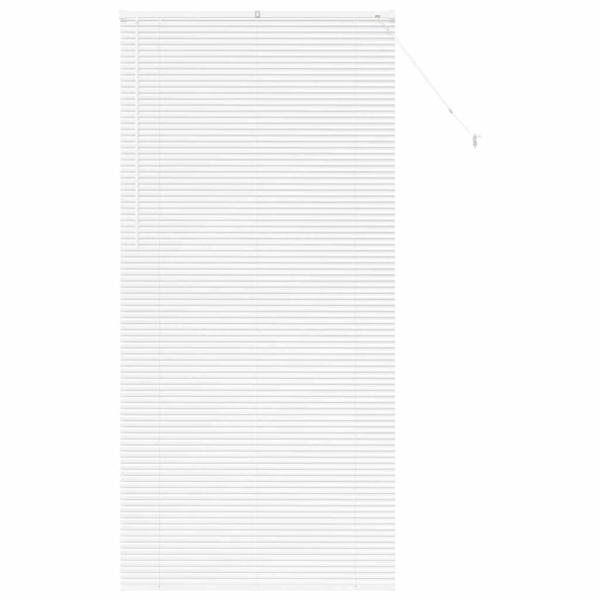 Fenster Jalousie mit Vorhängen Sonstiges Weiß 100 x 220 cm Aluminium
