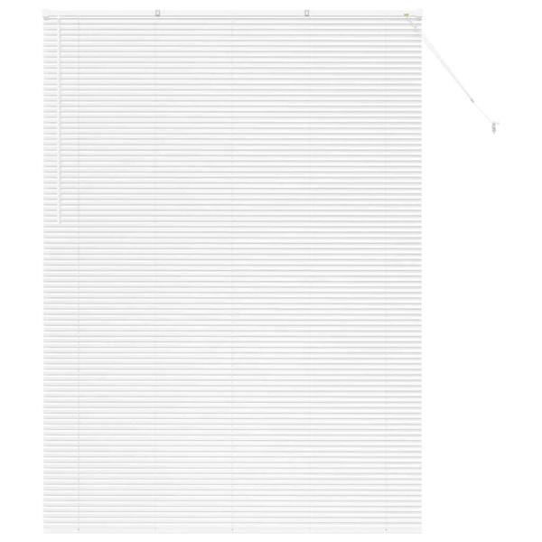 Fenster Jalousie mit Vorhängen Sonstiges Weiß 155 x 220 cm Aluminium