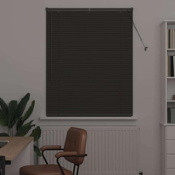 Fenster Jalousie Dunkelgrau 100 x 130 cm Aluminium