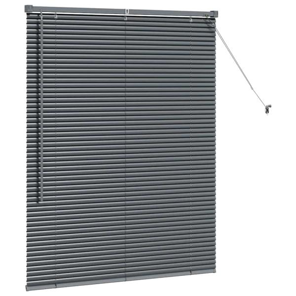 Fenster Jalousie Dunkelgrau 100 x 130 cm Aluminium