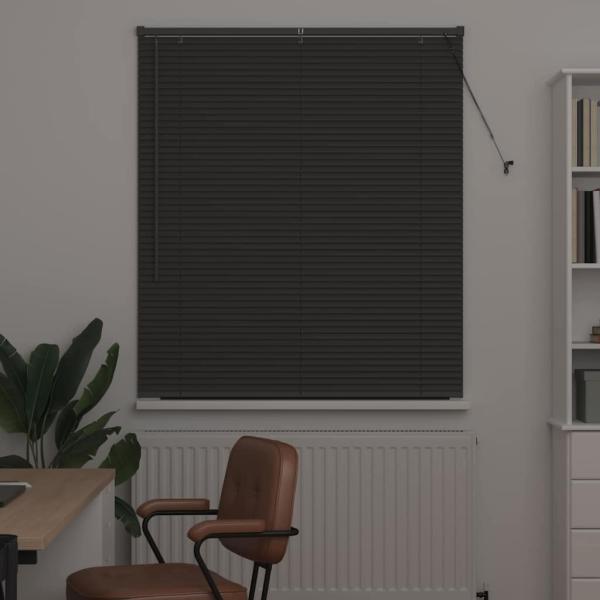 Fenster Jalousie Dunkelgrau 110 x 130 cm Aluminium