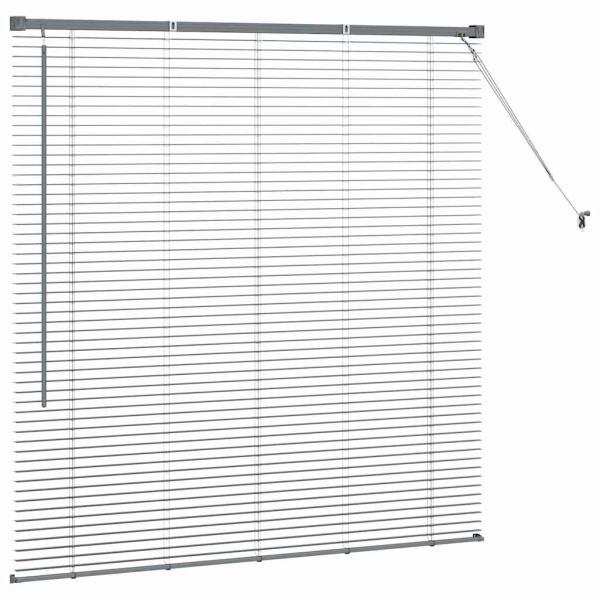 Fenster Jalousie Dunkelgrau 130 x 130 cm Aluminium