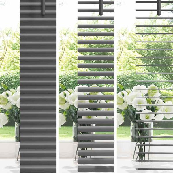 Fenster Jalousie Dunkelgrau 140 x 175 cm Aluminium