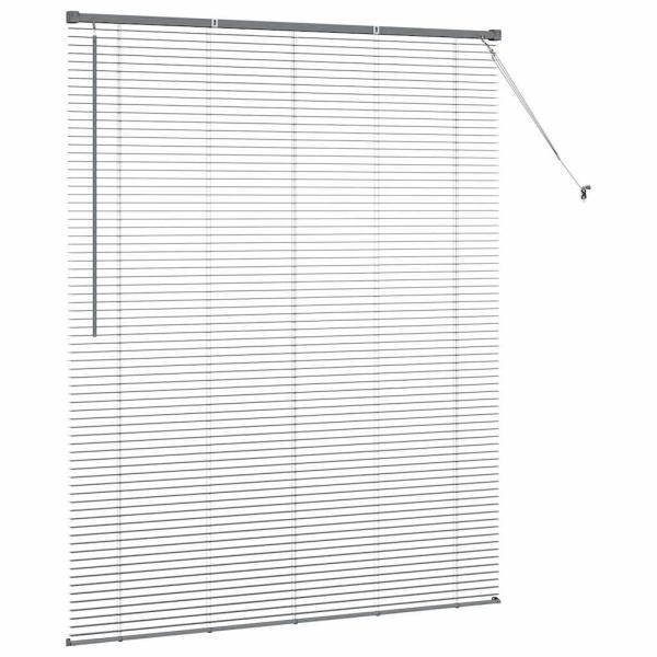 Fenster Jalousie Dunkelgrau 140 x 175 cm Aluminium