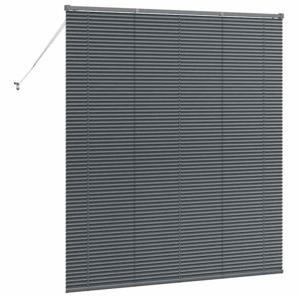 Fenster Jalousie Dunkelgrau 160 x 175 cm Aluminium