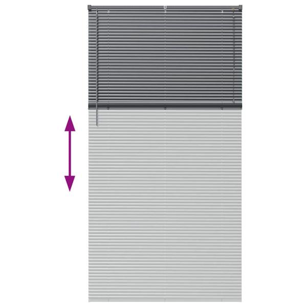 Fenster Jalousie Dunkelgrau 110 x 220 cm Aluminium
